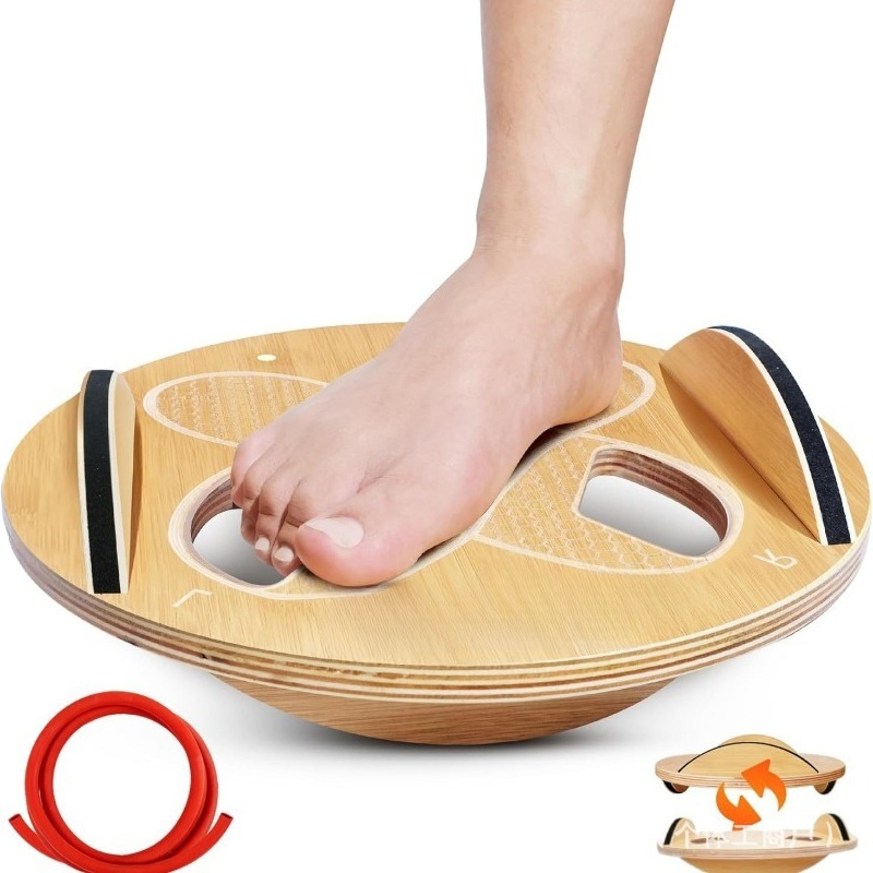Tabla de Equilibrio de Madera  - Yoga Fitness Training reseña y precio