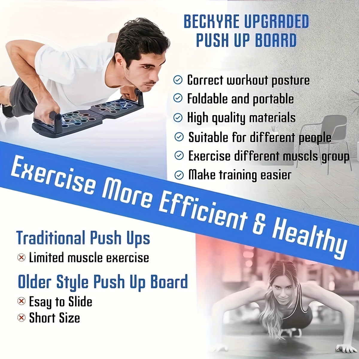 Tabla de ejercicios para flexi - Push Up Board reseña y precio